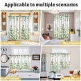 thumbnail image 5 of Light Green Eucalyptus Leaves Kitchen Curtains Window Panels, Watercolor Spring Summer Botanical Insulated Window Treatment Curtain, Grommet Curtains for Bedroom/Living Room, 2 Piece 42"Wx63"L, 5 of 8
