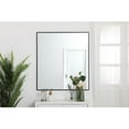 thumbnail image 2 of Metal frame rectangle mirror 36 inch in Black, 2 of 5