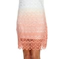 thumbnail image 4 of White Mark Women's Crochet Lace Overlay Mini Dress, 4 of 4