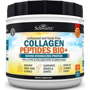 BioSchwartz Hydrolyzed Collagen Peptides Powder for Joints and Bones - Unflavored, 16 oz