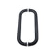 thumbnail image 1 of Coshar Manija para puerta de ducha de 11 pulgadas, manija para puerta de vidrio, manija de doble cara, tirador de acero inoxidable (negro), 1 of 5