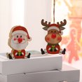 thumbnail image 4 of Manunclaims LED Christmas Tree Hanging Pendant Luminous Snowman Elk Santa Claus Pendant Decoration for Festival Home, 4 of 8