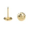 thumbnail image 5 of Uxcell 7/16-Inch Head Dia Round Thumb Push Pins Gold Tone Upholstery Nails Tacks 20 Pack, 5 of 5
