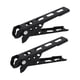 thumbnail image 3 of 2 piezas de pinzas para ollas y sartenes de camping, soporte para utensilios de cocina, abrazadera antiescaldaduras para sartenes Negro, 3 of 9