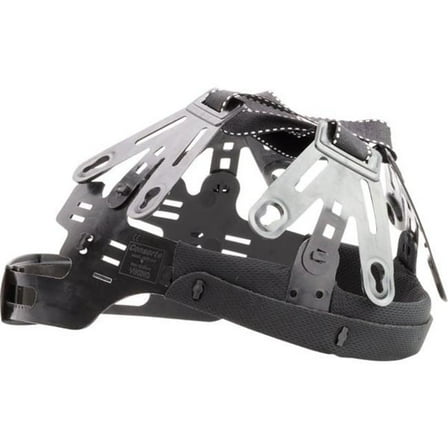 PIP Industries B3187002 Wolfjaw Dynamic Replacement Suspension 8-Point Full Brim Polyester Head & Face Protection, Black - One Size