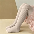 thumbnail image 5 of Girls Knitted Pantyhose Stretchy Dance Tights Breathable Cotton Leggings Toddler Footed Tights Kids Ballet Base Layer Versatile All Season Wear, 5 of 9
