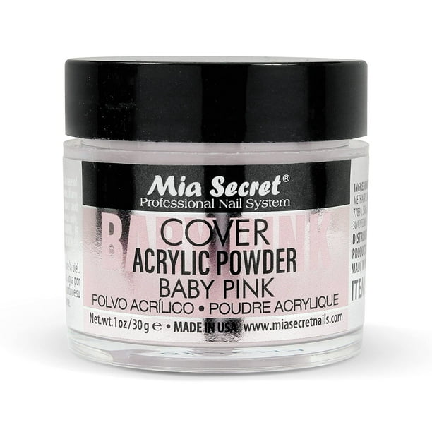 Mia Secret Cubierta en polvo acrílico rosa bebé 1 oz.