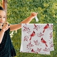 thumbnail image 6 of Winter Red Birds Berries Hand Towels 2 PCS, Kitchen Towel Ultra Soft and Highly Absorbent,Decorative Fingertip Face Towel for Bathroom Hotel, 28.3"x14.4", 6 of 6