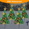 thumbnail image 6 of Fohil Solar Garden Lights Christmas Tree Snowflake Waterproof, 8 Mode Colorful LED 4 Pack, 6 of 7