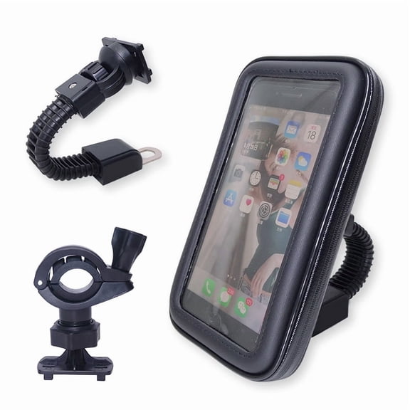 Waterproof Black Touchscreen Bike Frame Phone Holder For Cycling Adventures
