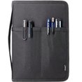 thumbnail image 1 of Funda cdrvno c/ crem. diodrio A5 YKK p/ cdrvno A5 Moleskine Cahier LUCHTTURM, impermeable, recargable, negro, 1 of 3