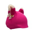 thumbnail image 1 of harper Housse de Casque Imprimé Animal, Bonnet Tricoté, Doux et Respirant, Protection Hivernale, Oreilles Rouges Roses, 1 of 9