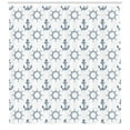 thumbnail image 3 of Ambesonne Anchor Shower Curtain, Retro Maritime Design, 69"Wx70"L, Navy Blue and White, 3 of 3