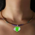 thumbnail image 5 of Handmade Crystal Glass Wing Heart Necklace Pendant Multi Use Jewelry Accessories, 5 of 19