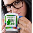 thumbnail image 2 of 3drose, St Patricks Day, 11oz Two-tone Blue Mug, 2 of 6
