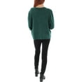 thumbnail image 2 of Sam Jess Womens Crewneck Puffed Sleeve Sweater Wise Green XL, 2 of 2