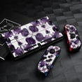 thumbnail image 3 of POBUDS Switch Skin | Sticker Wrap Vinyl Decal | Set Compatible with Nintendo Switch ( Switch OLED Model, Purple Flower), 3 of 5