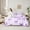 Violet, variant on Castle Fairy Alphabet Bowknot 7pcs Bedding Comforter Set,Kawaii Cartoon Queen Bedding Sets Super Cozy,Monogrammed Letter Queen Sheet Sets,Luxury Girls Bedroom Decor,Reversible