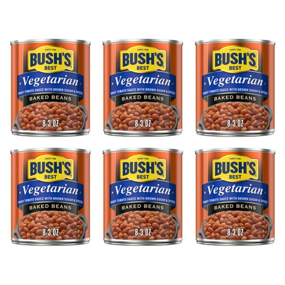 Bush's Vegetarian Baked Beans 28oz (Pack of 6)
