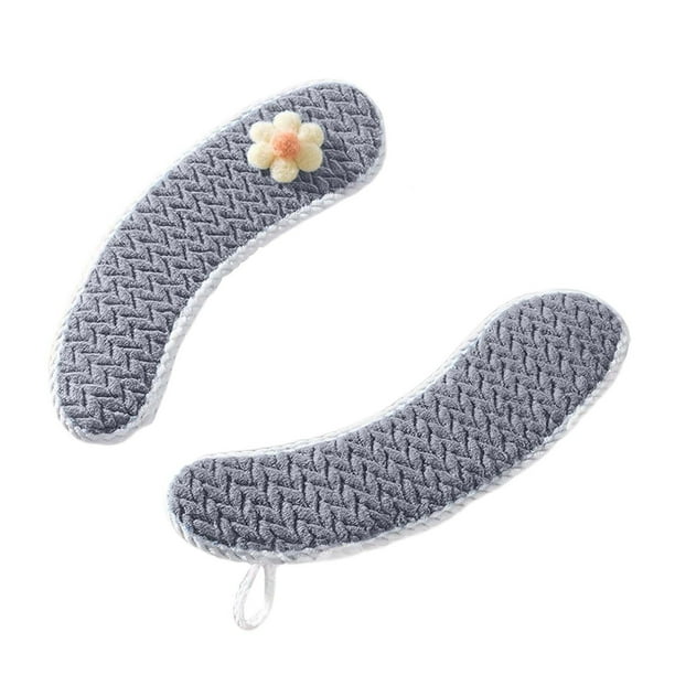 Funda de asiento de inodoro engrosada con anillo de inodoro de punto suave para invierno. Juegos de almohadillas lavables para inodoros redondos, en forma de U y rectangulares. Cojín de asiento de