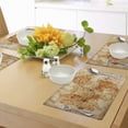 thumbnail image 4 of Ambesonne Cream Place Mats Set of 4, Grunge Map, Standard Size, Cream, 4 of 6