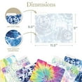 thumbnail image 4 of Decorative File Folders, 12 Pack, 6 Designs, Heavyweight, Letter Size (9.5" x 11.5") with 1/3 Cut Tab, Tie Dye Designs, Fashion Folders by Better Office Products, 4 of 5