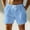 Blue, variant on Mens Shorts Casual Classic Fit Drawstring Summer Beach Shorts Lightweight Outdoor Summer Beach Shorts with Pockets Hiking Shorts