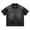 Black, variant on Arlun Mens Solid Color Style Washed Distressed Oversized T-Shirts 1/4 Zipper V-Neck Short Sleeve Tops Vintage Loose Fit Spring and Summer Casual Polo Shirts Black XL
