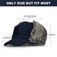 thumbnail image 2 of Winter Trooper Trapper Hat, Warm Russian Hats with Ear Flaps and Removable Facemask Hunting Ski Aviator Outdoor Windproof Cotton Polyamide Caps for Men and Women Adjustable Size(Blue), 2 of 7
