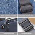thumbnail image 3 of Riñonera para hombre y mujer, moderna, tipo bandolera, de talla grande, color azul, 3 of 6