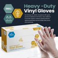 thumbnail image 2 of Guantes médicos de vinilo MED PRIDE talla grande, 100 unidades, sin polvo, 2 of 8