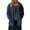 Navy, variant on Womens Jean Jacket,Women's Winter Fuzzy Jacket Oversized Hooded Long Sleeve Coat Teddy Coat With Pockets