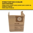 thumbnail image 3 of Bolsa de filtro desechable Stanley 19-3100, aspiradora para productos húmedos y secos, 18,9-30,3 L, 3 of 6