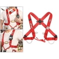 thumbnail image 1 of Arnés para techos para escalada al aire libre, protección contra caídas, cinturón de trabajo de seguridad con hebillas, seguridad con cordón ajustable rojo Baoblaze Subir arnés de seguridad, 1 of 8