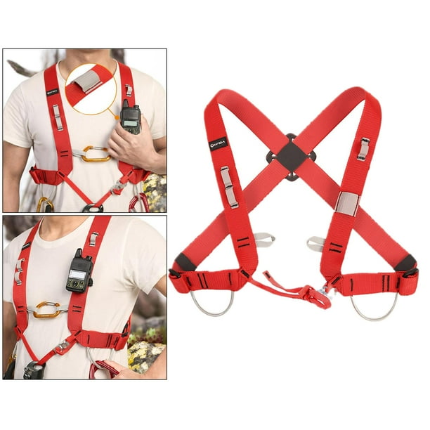 Arnés de seguridad portátil para , cinturones, arnés fuerte para , en roca, extinción de incendios rojo DYNWAVEMX Subir arnés de seguridad