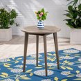thumbnail image 6 of GDF Studio Ferris Outdoor Acacia Wood Circular Bistro Circular Table, Gray, 6 of 7