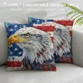 thumbnail image 3 of Orinice Eagle Flag Graphic Decorative Cushion Throw Pillow Cover for Home Couch Living Room Bed Sofa - 1PC Pillow Case 18x18in, 3 of 5