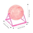 thumbnail image 4 of Juguete para hámster, pelota para correr, juguetes para conejillos de indias, rueda de plástico desmontable, fitness, 4 of 6