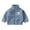 Blue, variant on Girls Boys Fleece Jacket Autumn Winter Long Sleeve Thick Warm Outerwear Zip Sweatshirt 2-10 Years