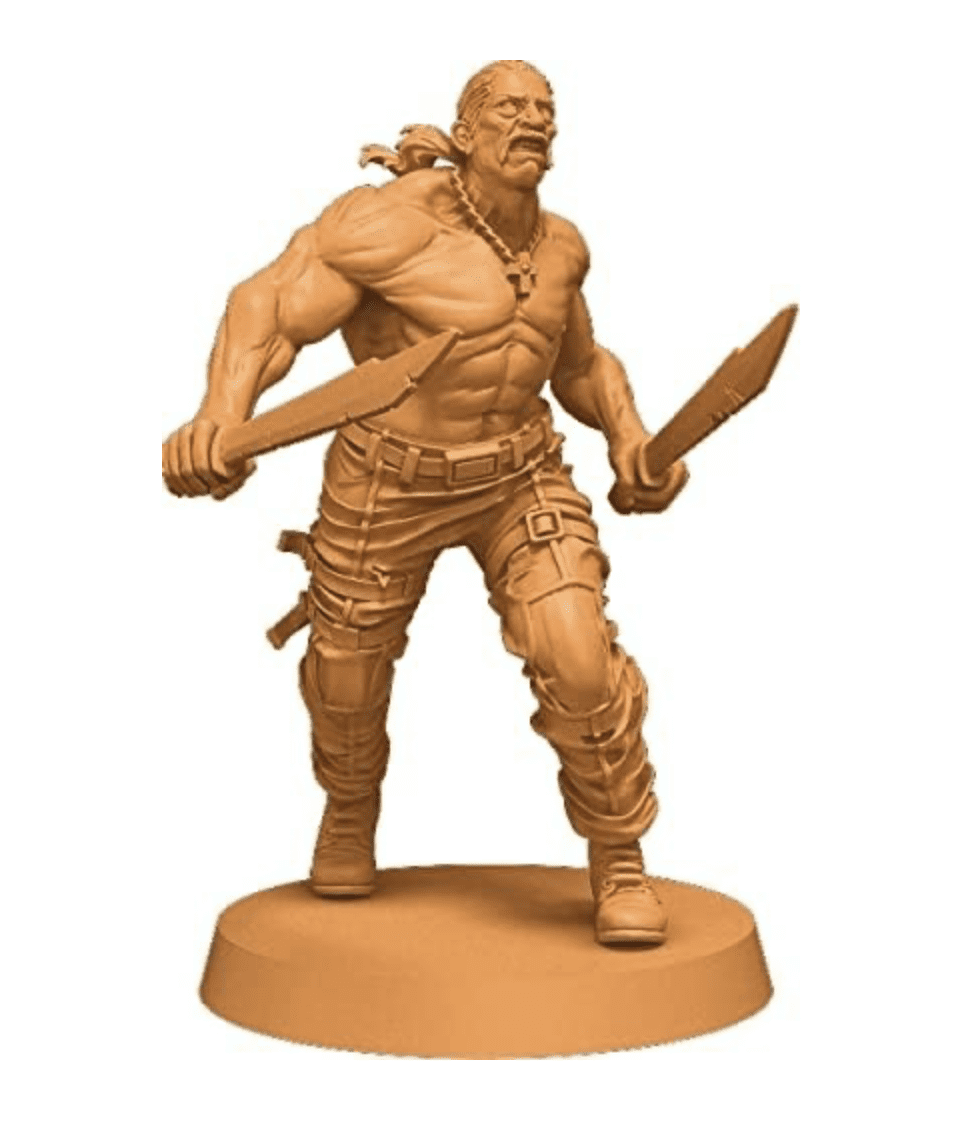 Guillotine Games Danny Trejo Badass Survivor & Zombie Set for Zombicide 2nd Edition (Kickstarter Exclusive)