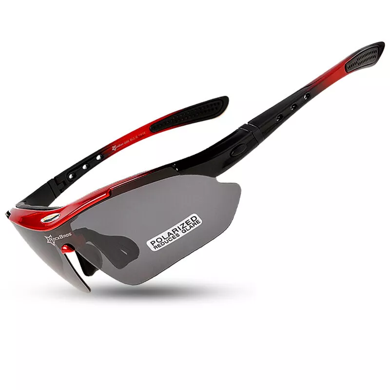 ROCKBROS Cycling Sunglasses Polarized Sports Bicycling Glasses UV400 Protection Outdoor 5 lenses