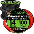 thumbnail image 3 of GearIT Primary Automotive Wire 14 Gauge (100ft Each - Black/Red) Copper Clad Aluminum CCA - Power/Ground for Battery Cable, Car Audio, Wire, Trailer Harness, Electrical Wire, 3 of 11