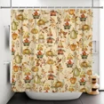 thumbnail image 4 of Tchckioa Fall Gnome Pumpkin Shower Curtain,Privacy Protection Hooks Bath Curtain for Bathtub Decor 72x72 Inch, 4 of 6