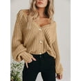 thumbnail image 2 of Button Up Long Sleeve Cardigan, 2 of 10