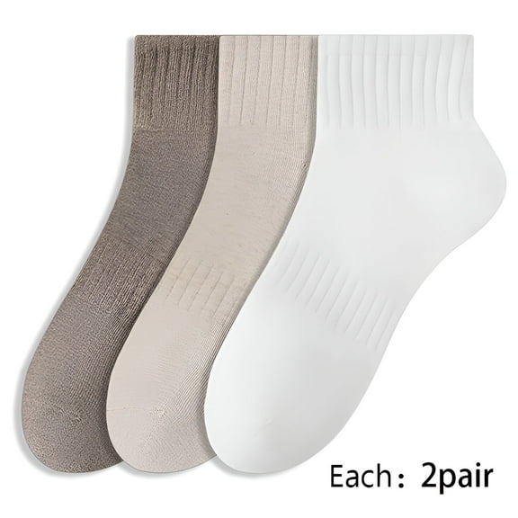 TELOLY 6Pairs Mens Ankle Socks9-13Mens Ankle Socks Size 9-11 Men's Socks ,Colormixing1