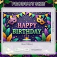 thumbnail image 2 of Colorful Banner Masquerade Mask Birthday Party Display Feather Decor Star Pattern Masquerade Backdrop for Birthday Party Masquerade Ball Photo Shoot, 2 of 9