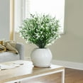 thumbnail image 2 of JeashCHAT Artificial Lavender Fake Shrubs Flowers 8 Bundles Outdoor Artificial Flowers Faux Plants Hanging Planters Indoor Outside Garden Porch Home Wedding Decor, 2 of 6