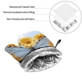 thumbnail image 6 of Naloa Vibrant Butterfly And Sunflowers Oven Mitts and Pot Holders 4 pcs Set, Cooking Baking Grilling Kitchen Oven Glove for Cooking, 6 of 6