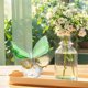 thumbnail image 5 of Matsuzay Hermosa estatuilla de cristal para sala de estar, adorno de pisapapeles decorativo Premium y exquisito Decoración del hogar Verde amarillo, 5 of 6