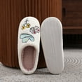 thumbnail image 2 of BERANMEY Cute Smile Cowboy Slippers for Women Perfect Soft Plush Comfy Warm Slip-On Western Boots Slippers fo Women Indoor Fluffy House Slippers for Women and Men Non-slip Fuzzy Flat Slides, 2 of 11